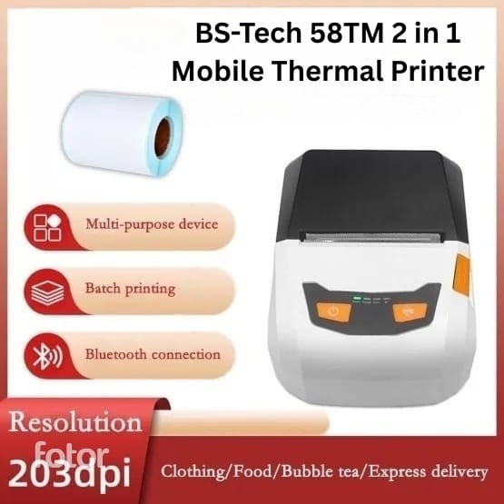 BS-Tech 58T 2 in 1 Mobile Thermal Printer